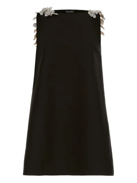 Oscar de la Renta sequin-embellished open-back mini dress