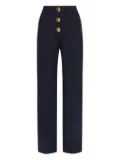 Oscar de la Renta button-detailed trousers - Blue