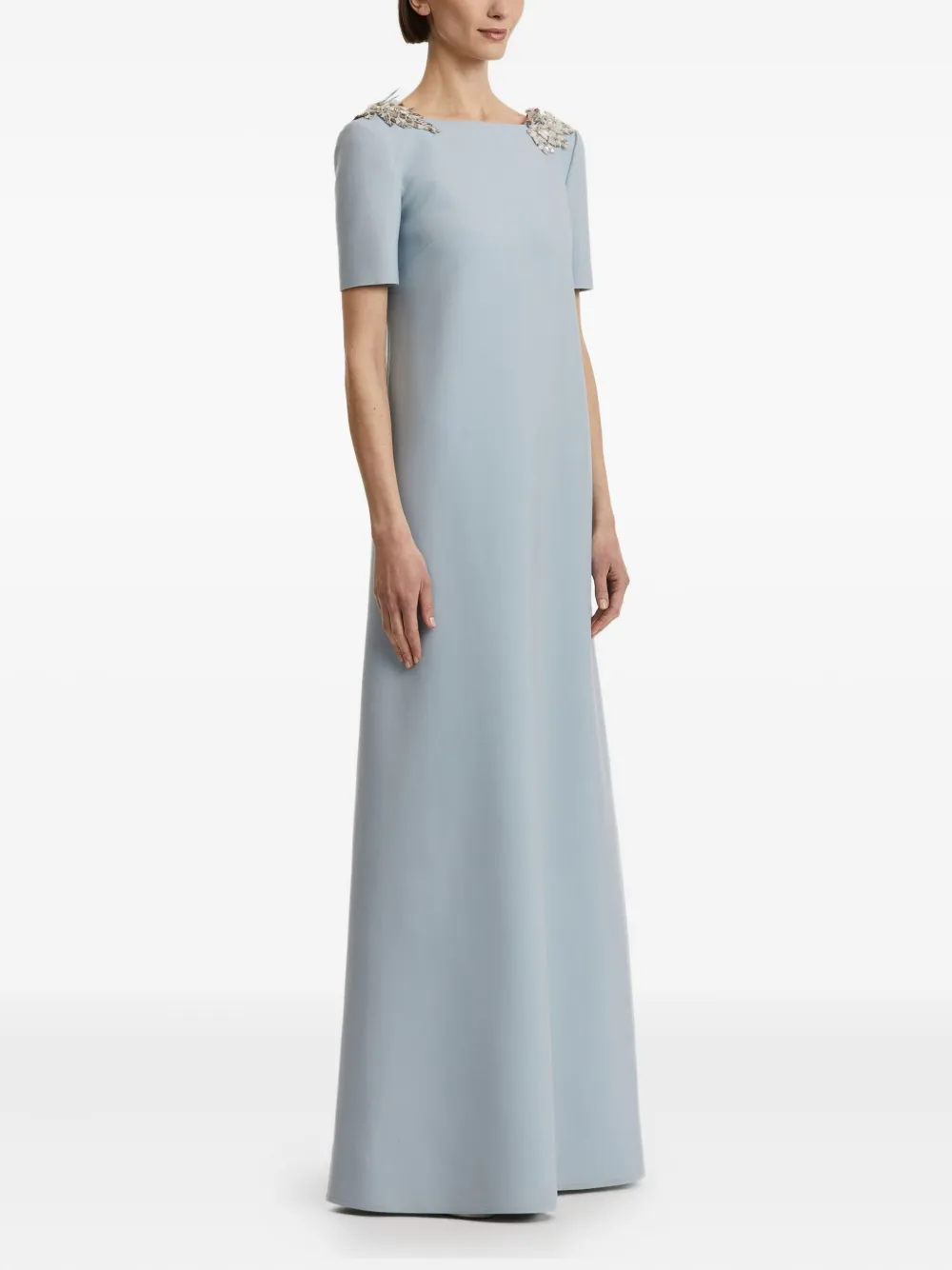 Oscar de la Renta Jurk met open rug Blauw