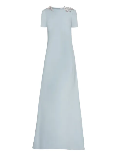 Oscar de la Renta sequin-embellished open-back dress