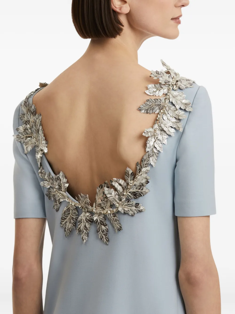 Oscar de la Renta Jurk met open rug Blauw