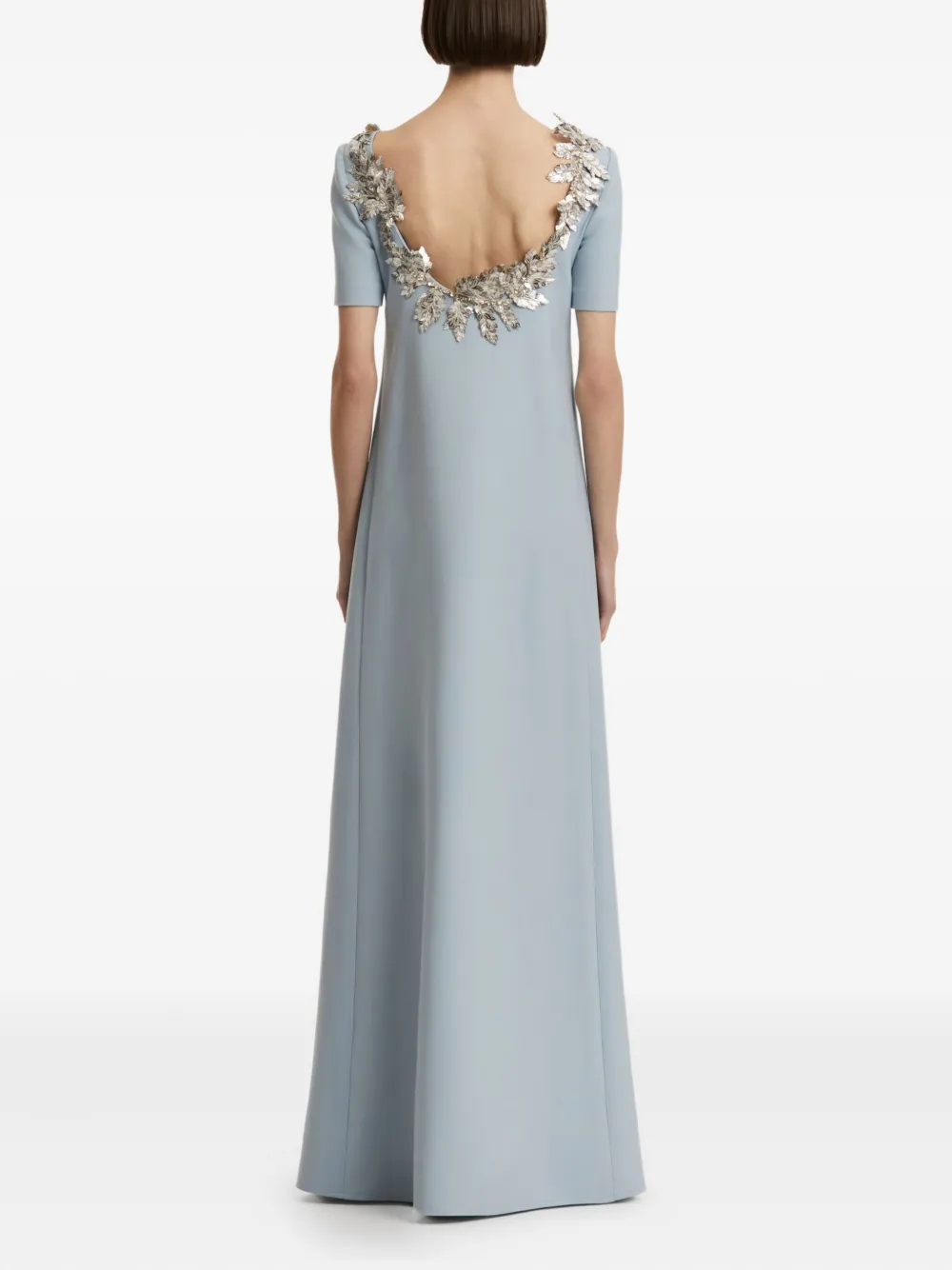 Oscar de la Renta Jurk met open rug Blauw