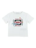 Gucci Kids dinosaur-print logo T-shirt - White