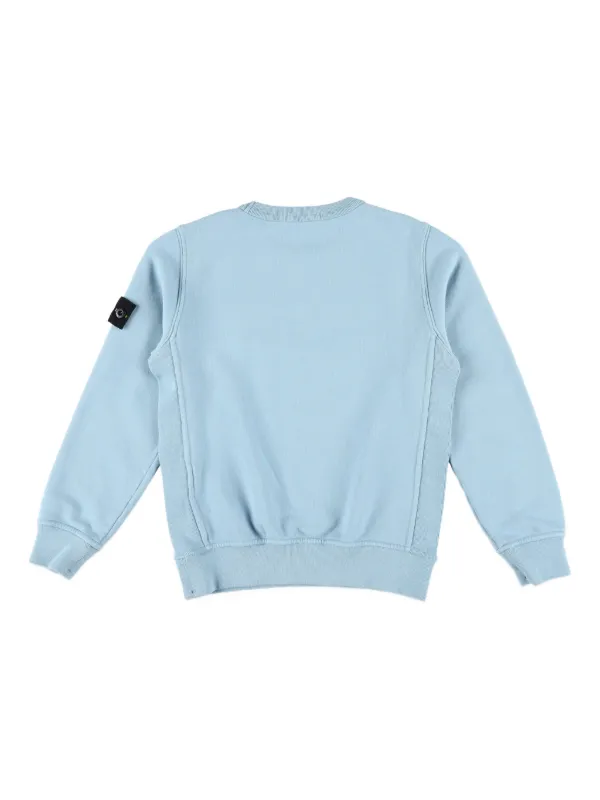 Stone Island Junior コンパスパッチ スウェットシャツ | ブルー 