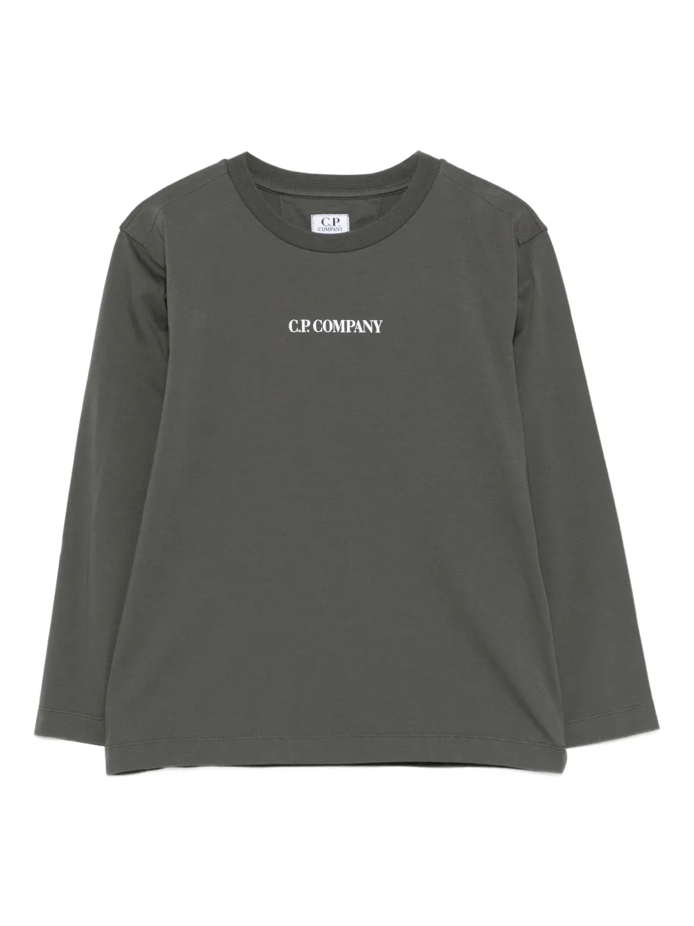 C.P. Company Kids logo-print T-shirt - グレー C.P. Company Kids logo-print T-shirt - グレー