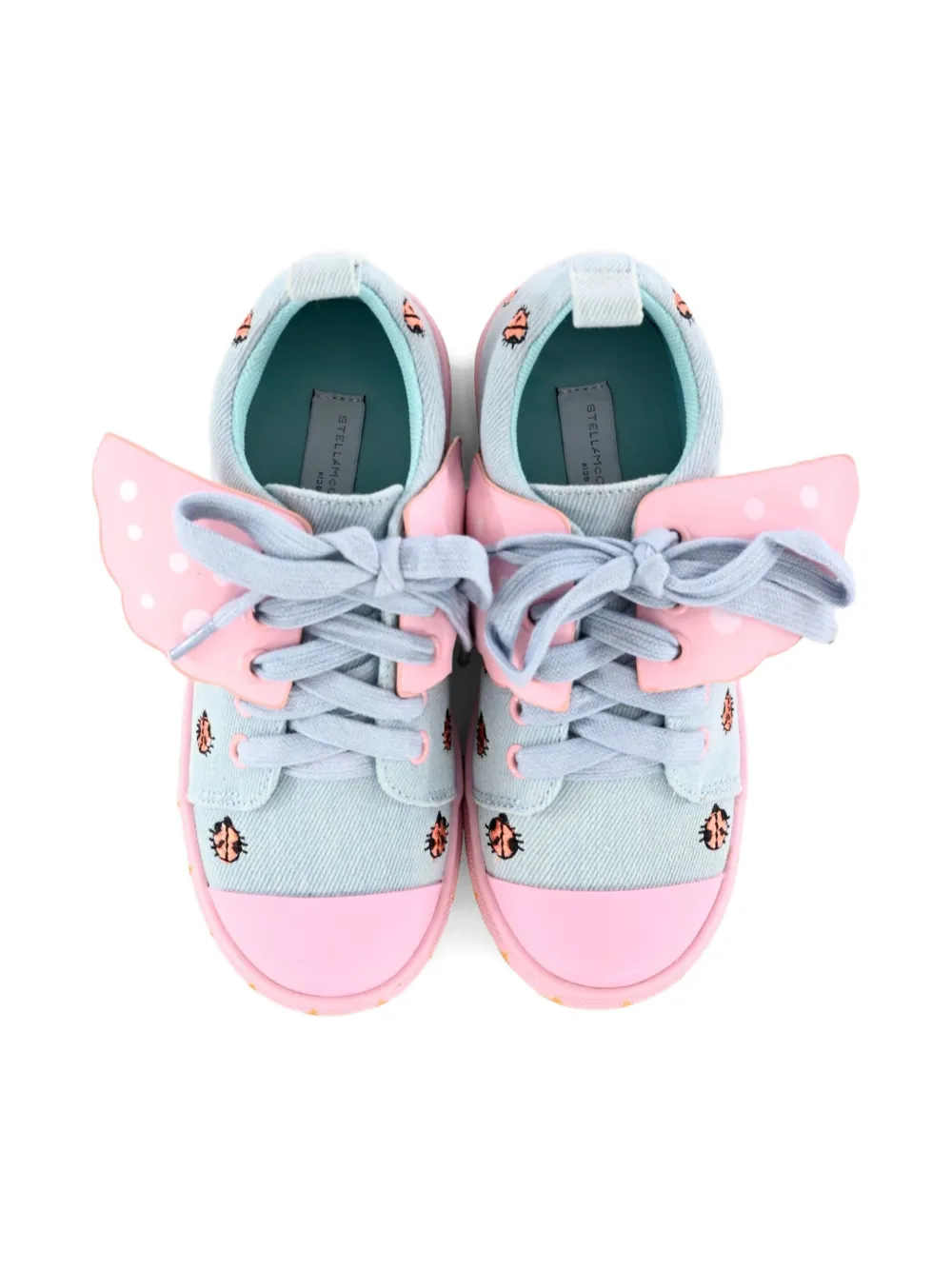 Stella McCartney Kids ladybug-wing sneakers Blue