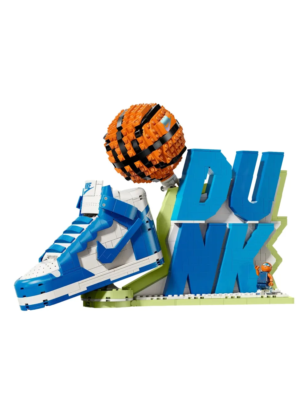 Lego x Nike Dunk "Multicolor" set Blauw