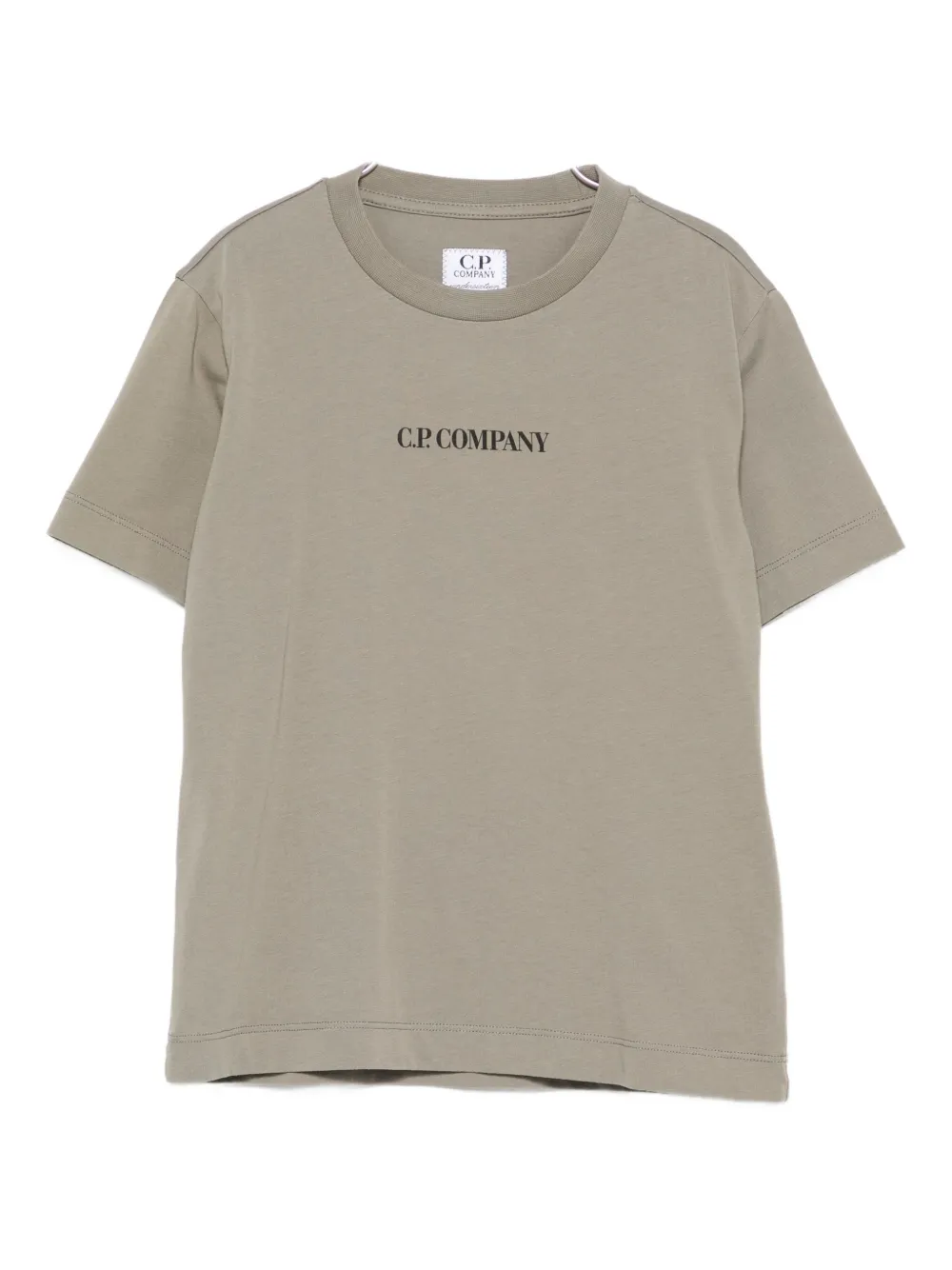 C.P. Company Kids logo-print T-shirt - Toni neutri