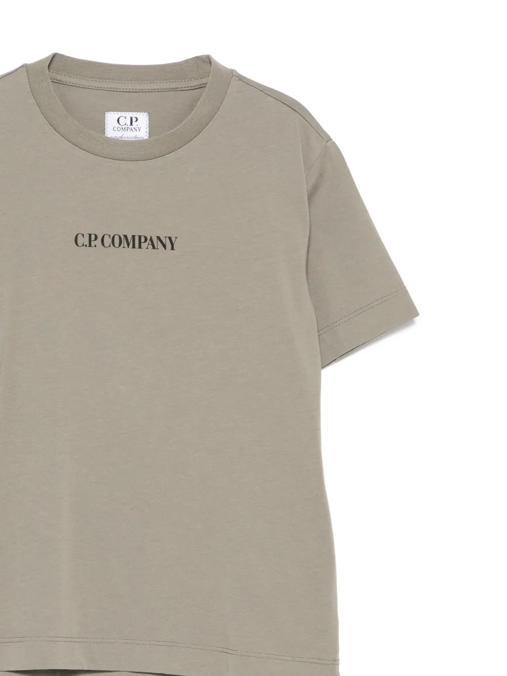 C.P. Company Kids T-shirt met logoprint Beige