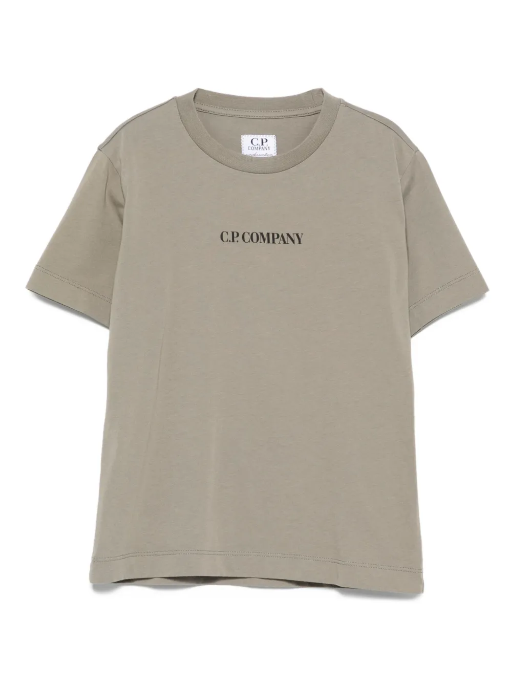 C.P. Company Kids logo-print T-shirt - ニュートラル C.P. Company Kids logo-print T-shirt - ニュートラル