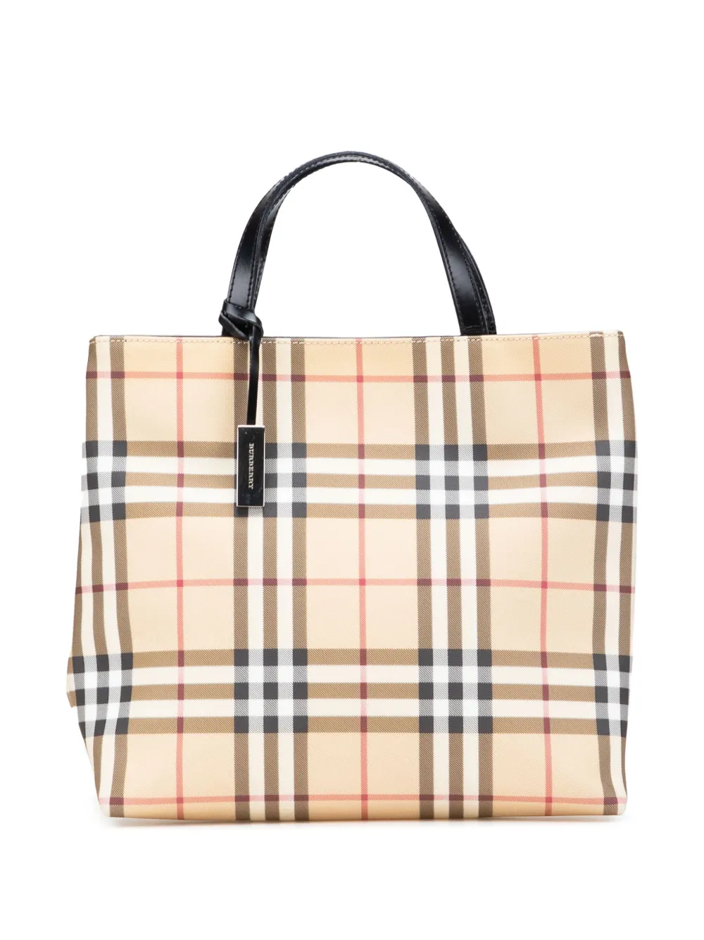Burberry Pre-Owned 2000-2017 ハウスチェック キャンバス トートバッグ - ブラウン Burberry Pre-Owned 2000-2017 ハウスチェック キャンバス トートバッグ - ブラウン