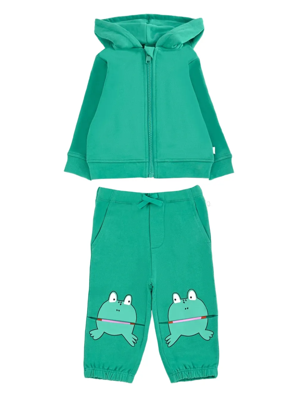 Stella McCartney Kids Trainingspak met kikkerprint Groen