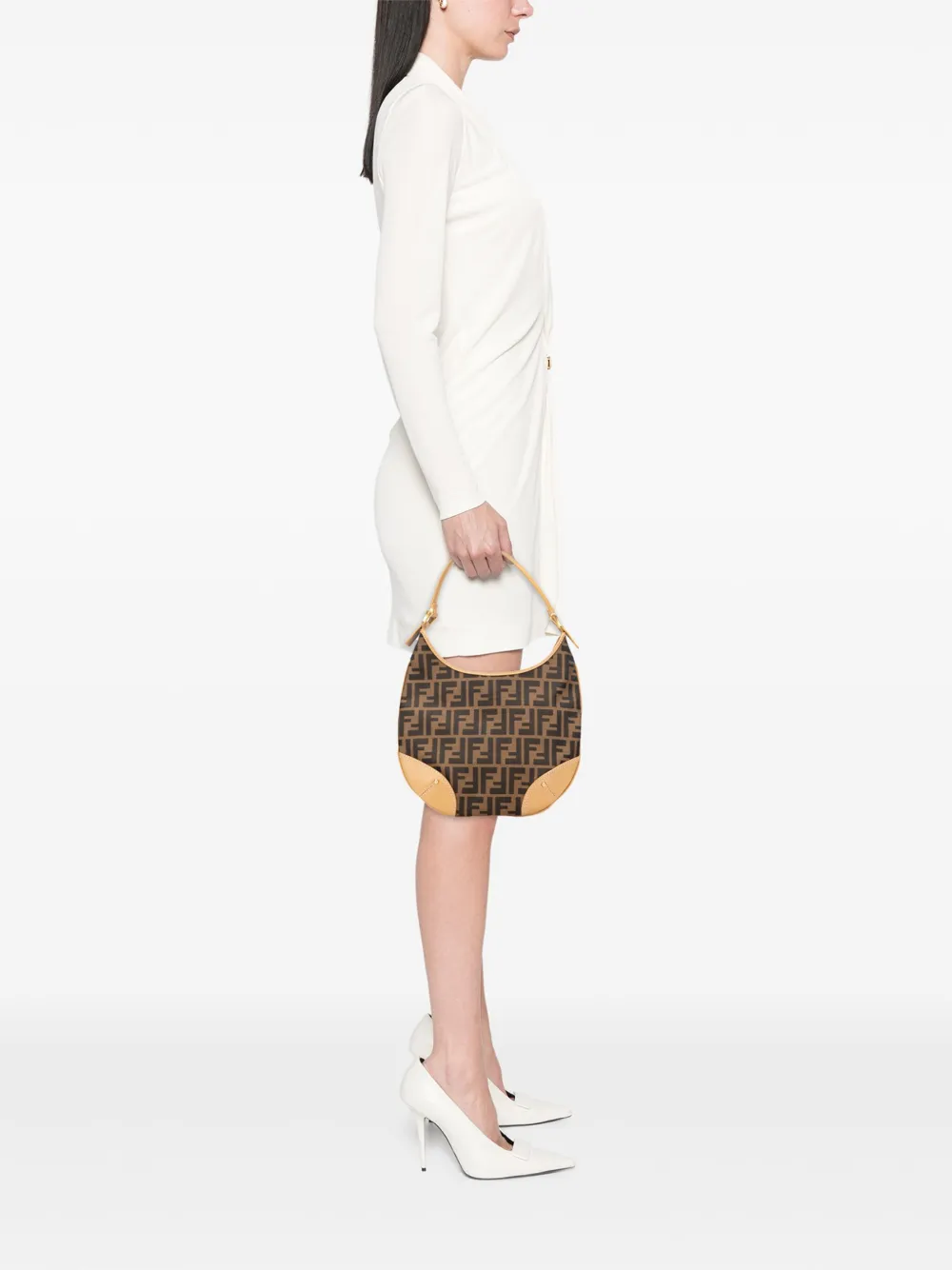 Fendi Pre-Owned 2000-2010 Zucca Canvas hobo bag | Pre-Owned | Image 2