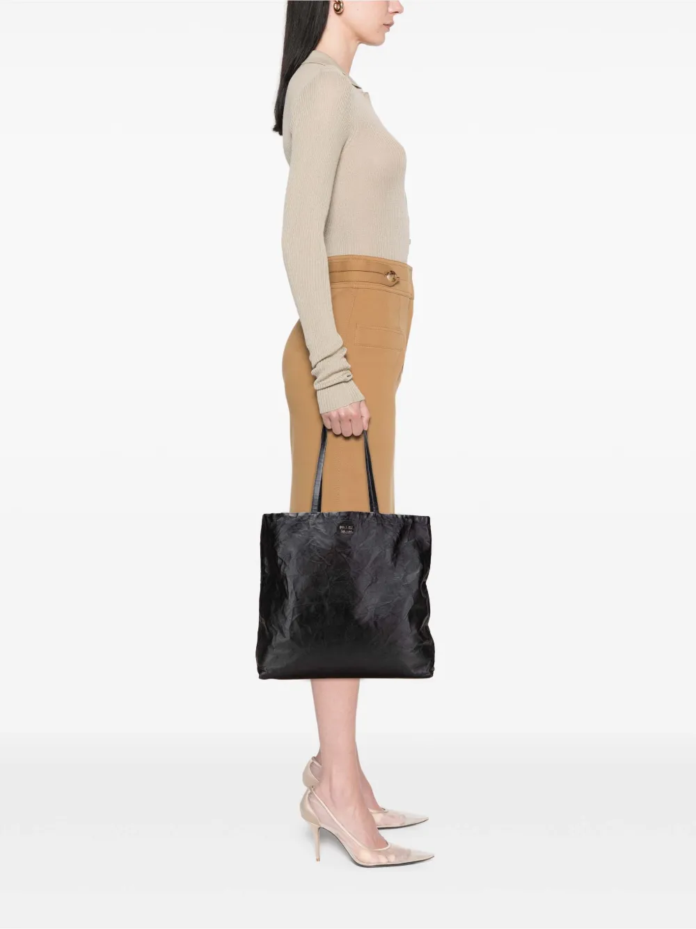 Prada Pre-Owned 2013-2025 Nappa Antique Reversible Shopper tote bag | Pre-Owned | Image 2