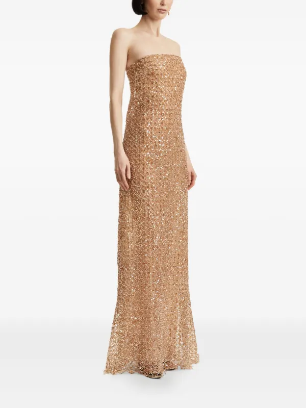 summer formal dresses plus size Oscar de La Renta Pleated Wool-Blend A-Line Dress main image 0