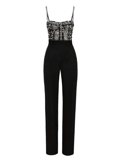 Oscar de la Renta crystal-embellished jumpsuit