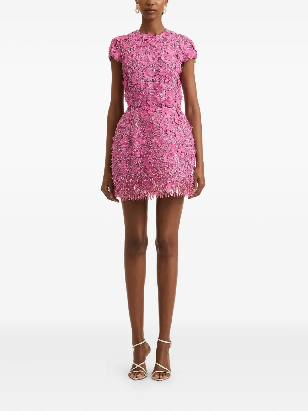 Oscar de la Renta sequin-embellished raffia mini dress | Cocktail & Party Dresses | Image 2
