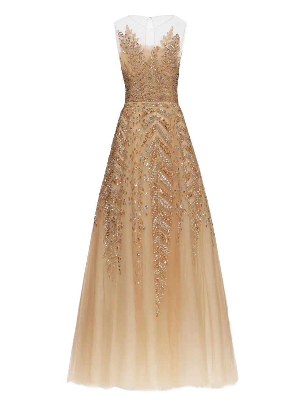 Oscar de la Renta チュール ドレス - ニュートラル Oscar de la Renta チュール ドレス - ニュートラル