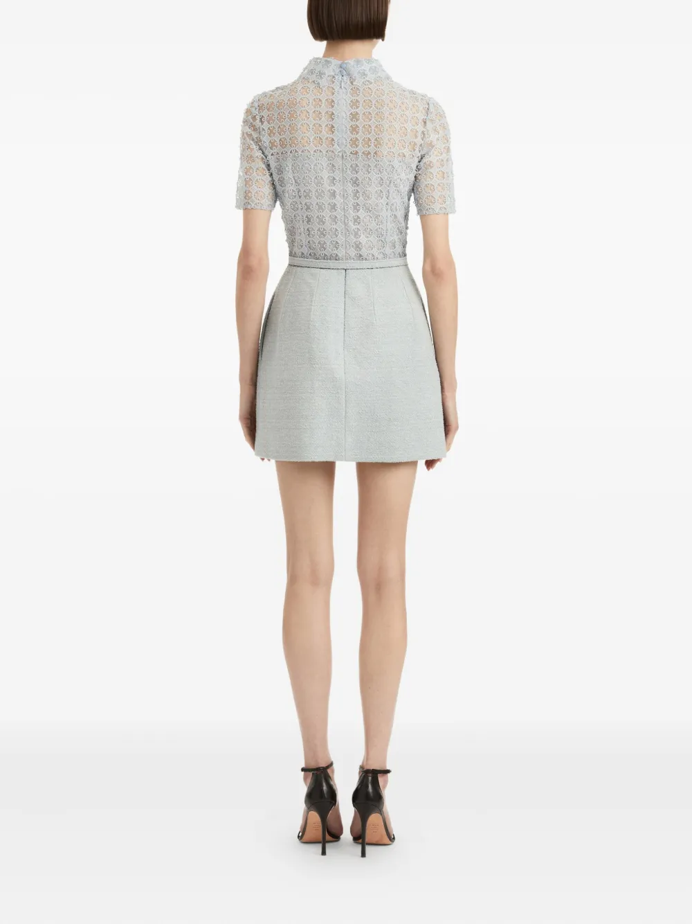Oscar de la Renta Mini-jurk met kant Blauw