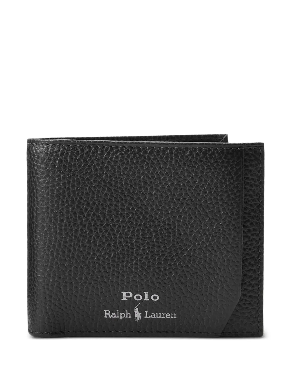 Polo Ralph Lauren Portemonnee van bewerkt leer Zwart