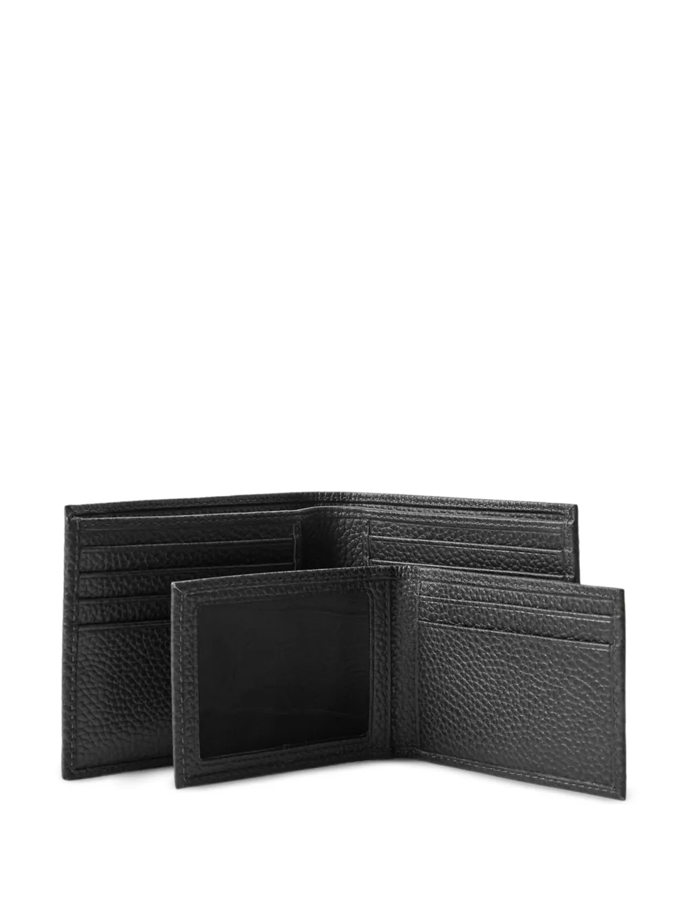 Polo Ralph Lauren Portemonnee van bewerkt leer Zwart