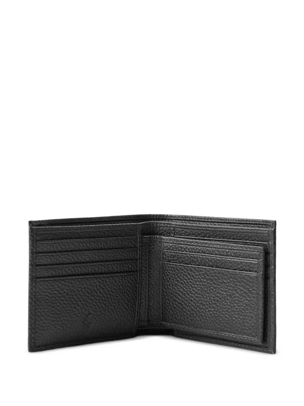 Polo Ralph Lauren Portemonnee van bewerkt leer Zwart