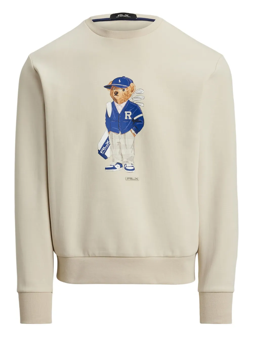 bear-logo crew-neck sweatshirt