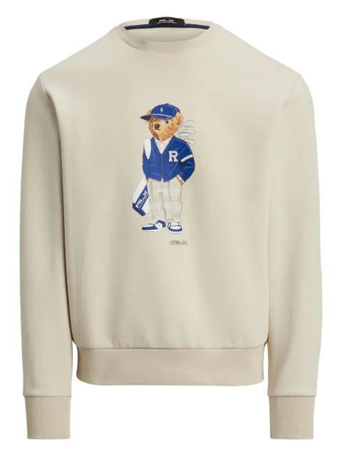 RLX Ralph Lauren bear-logo crew-neck sweatshirt