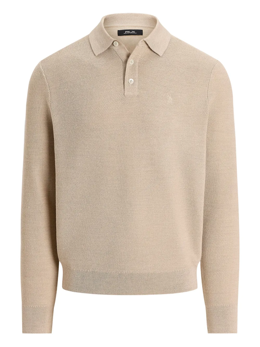 RLX Ralph Lauren long-sleeve polo shirt Beige