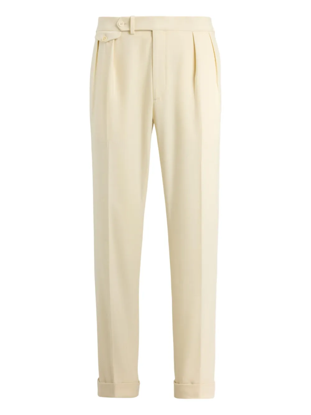 Ralph Lauren Purple Label pleated wool trousers | Neutrals | Image 1