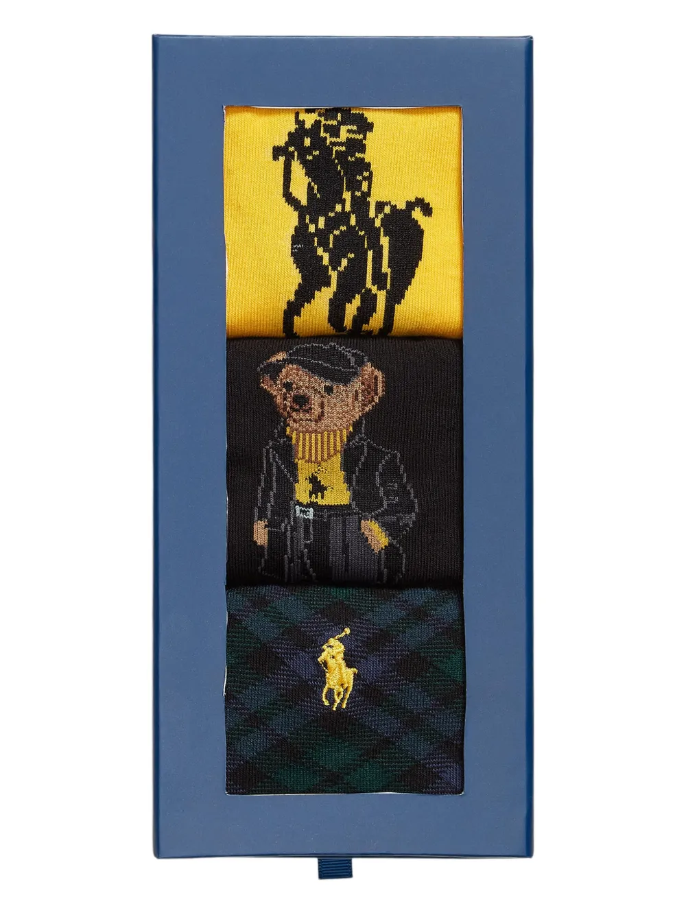 Polo Ralph Lauren Bci Combed Cotton Sock (pack Of Three) In Multi