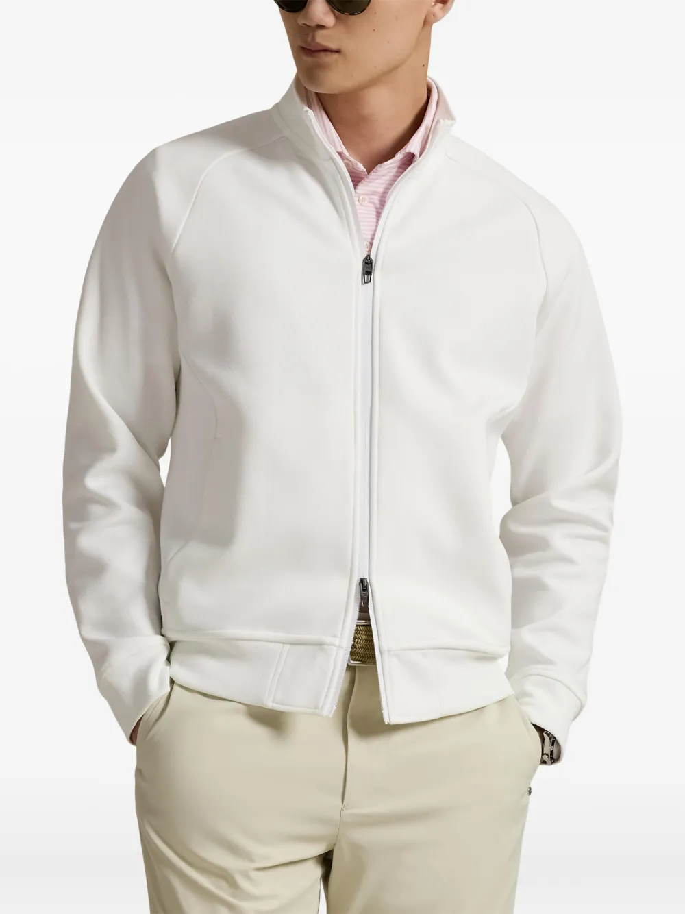RLX Ralph Lauren Vest met opstaande hals en rits Wit
