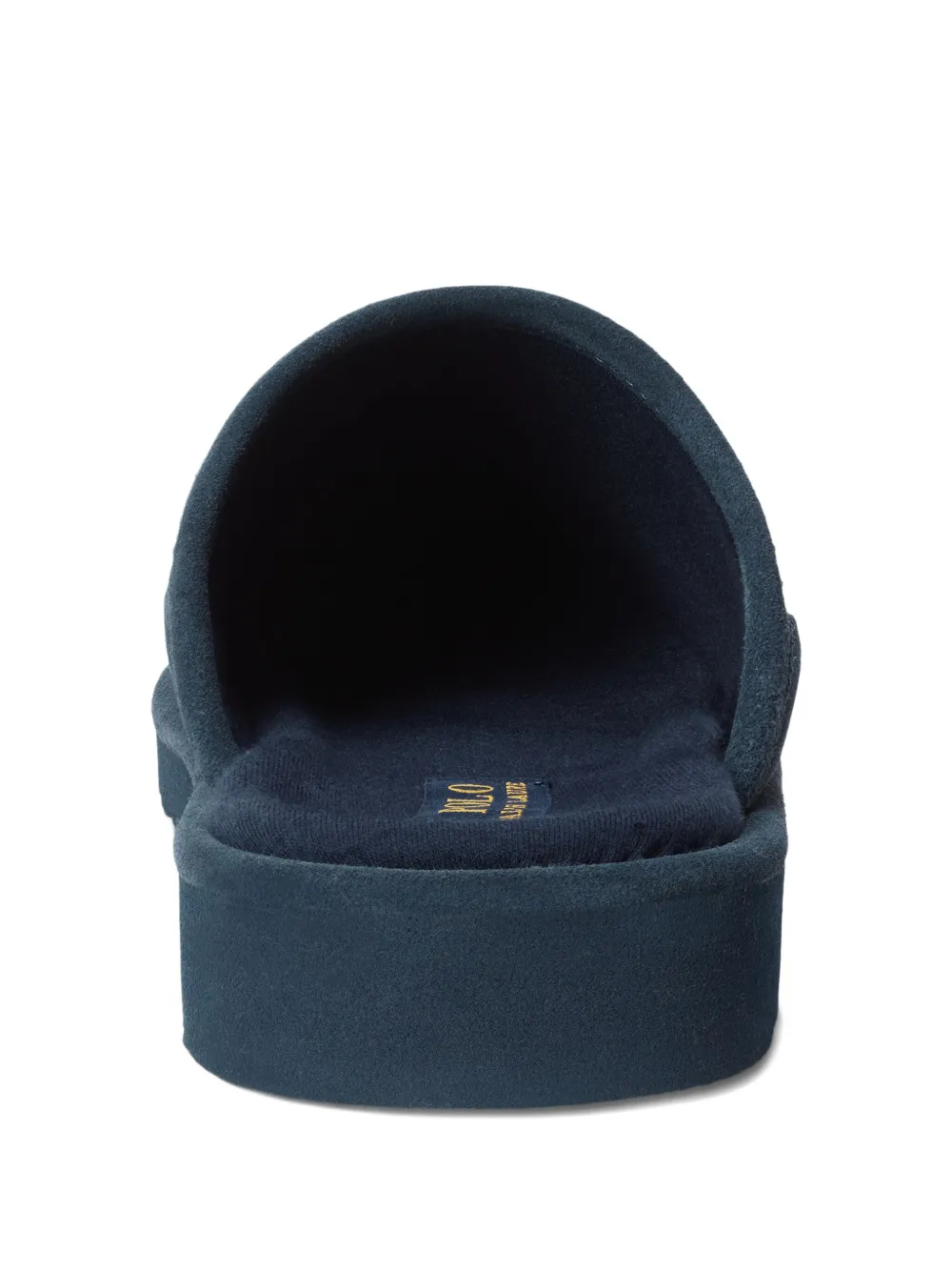 Polo Ralph Lauren embroidered cotton slippers Blue
