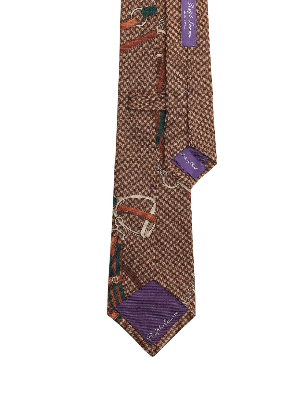 Ralph Lauren Purple Label equestrian-print tie | Image 2