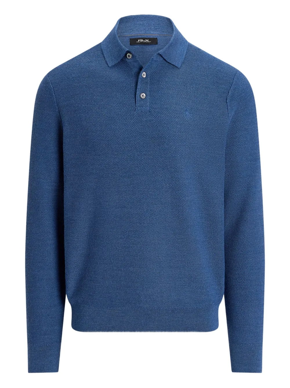 RLX Ralph Lauren long-sleeve polo sweater Blauw
