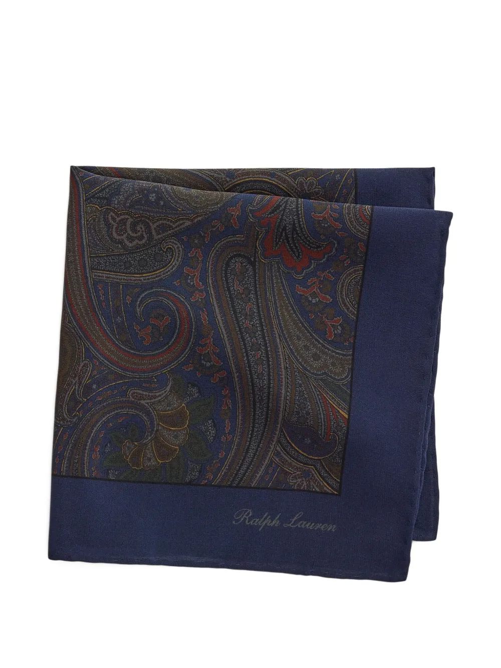 Ralph Lauren Purple Label Pochet met paisley-print - Blauw