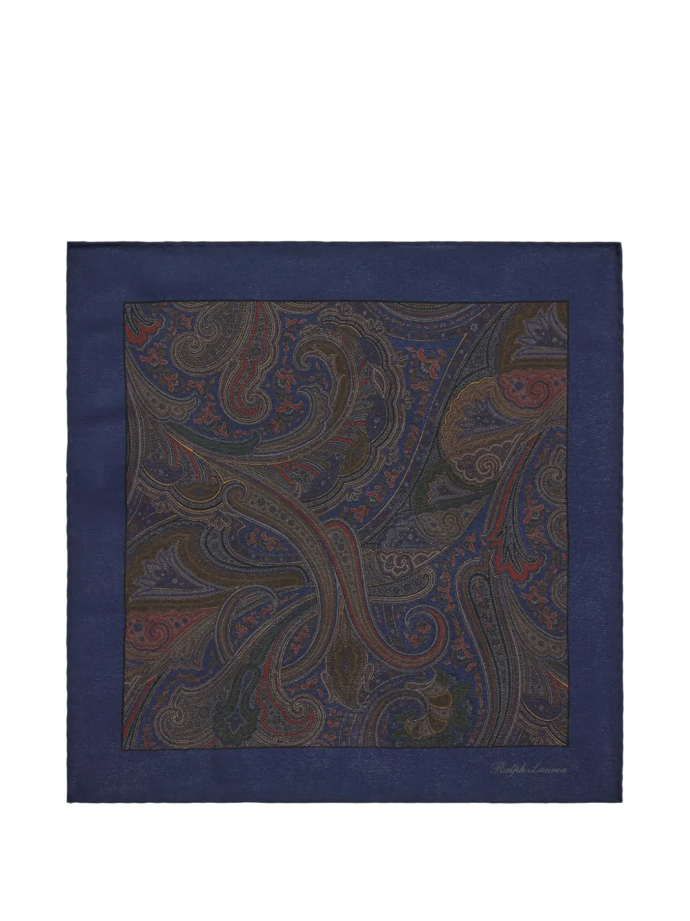 Ralph Lauren Purple Label paisley-print pocket square | Blue | Image 1
