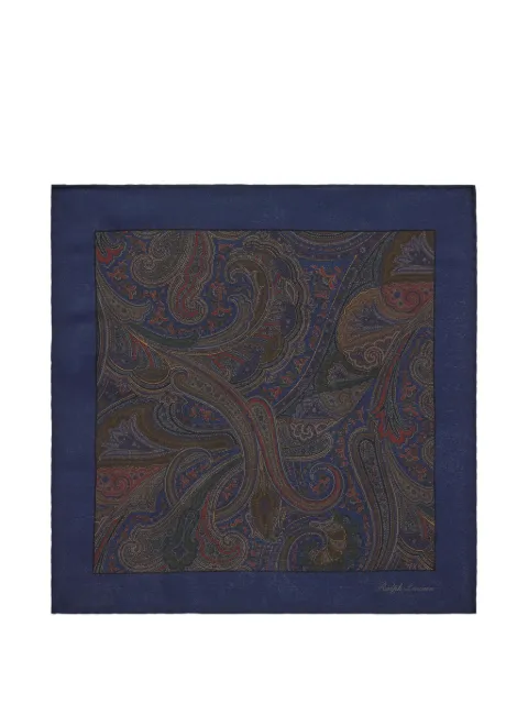 Ralph Lauren Purple Label paisley-print pocket square