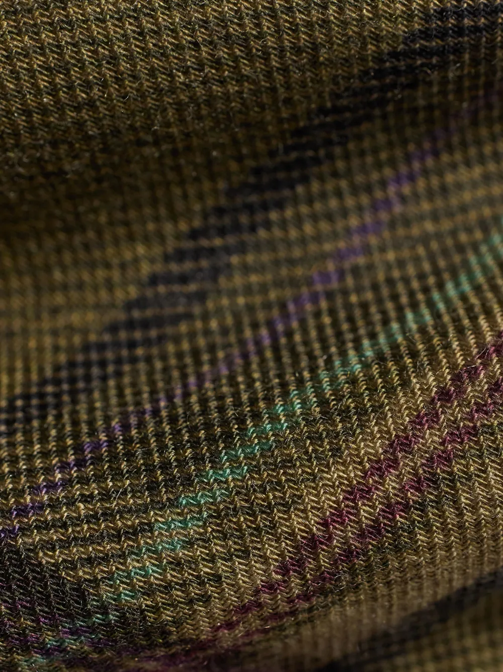 Ralph Lauren Purple Label Geruite stropdas Groen