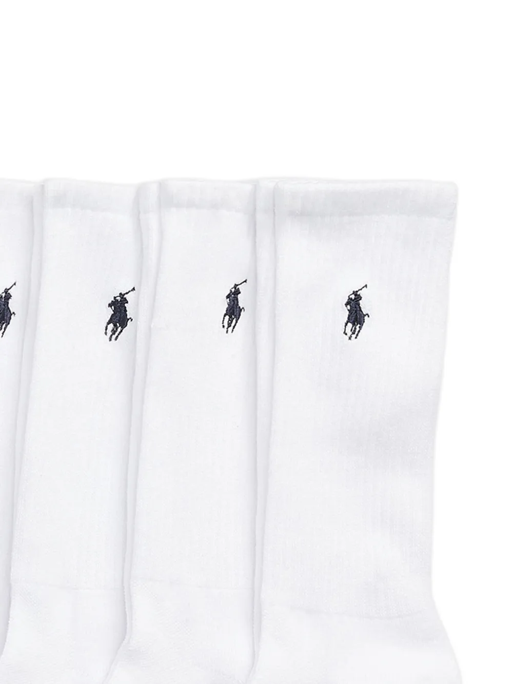 Polo Ralph Lauren Zes paar katoenen sokken Wit