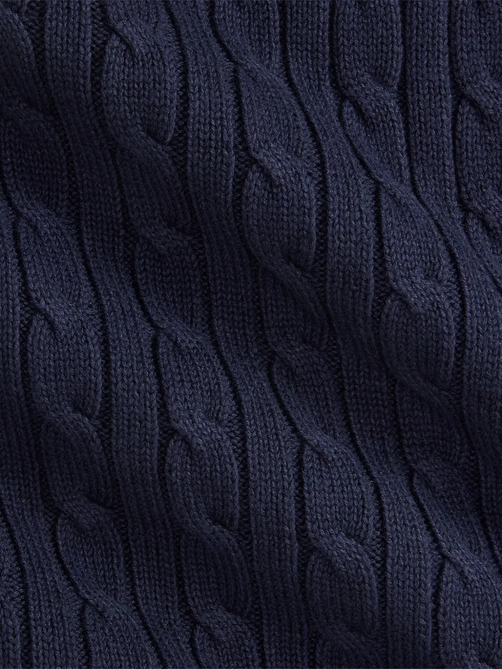 POLO RALPH LAUREN KIDS cable-knit blanket Blauw