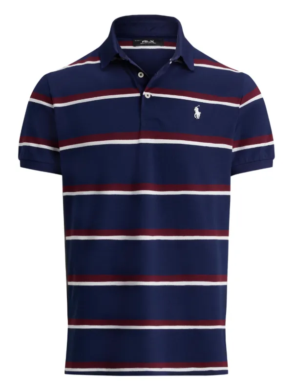 Ralph Lauren ストライプポロシャツ RLX Ralph Lauren ストライプ ポロシャツ | ブルー | FARFETCH JP