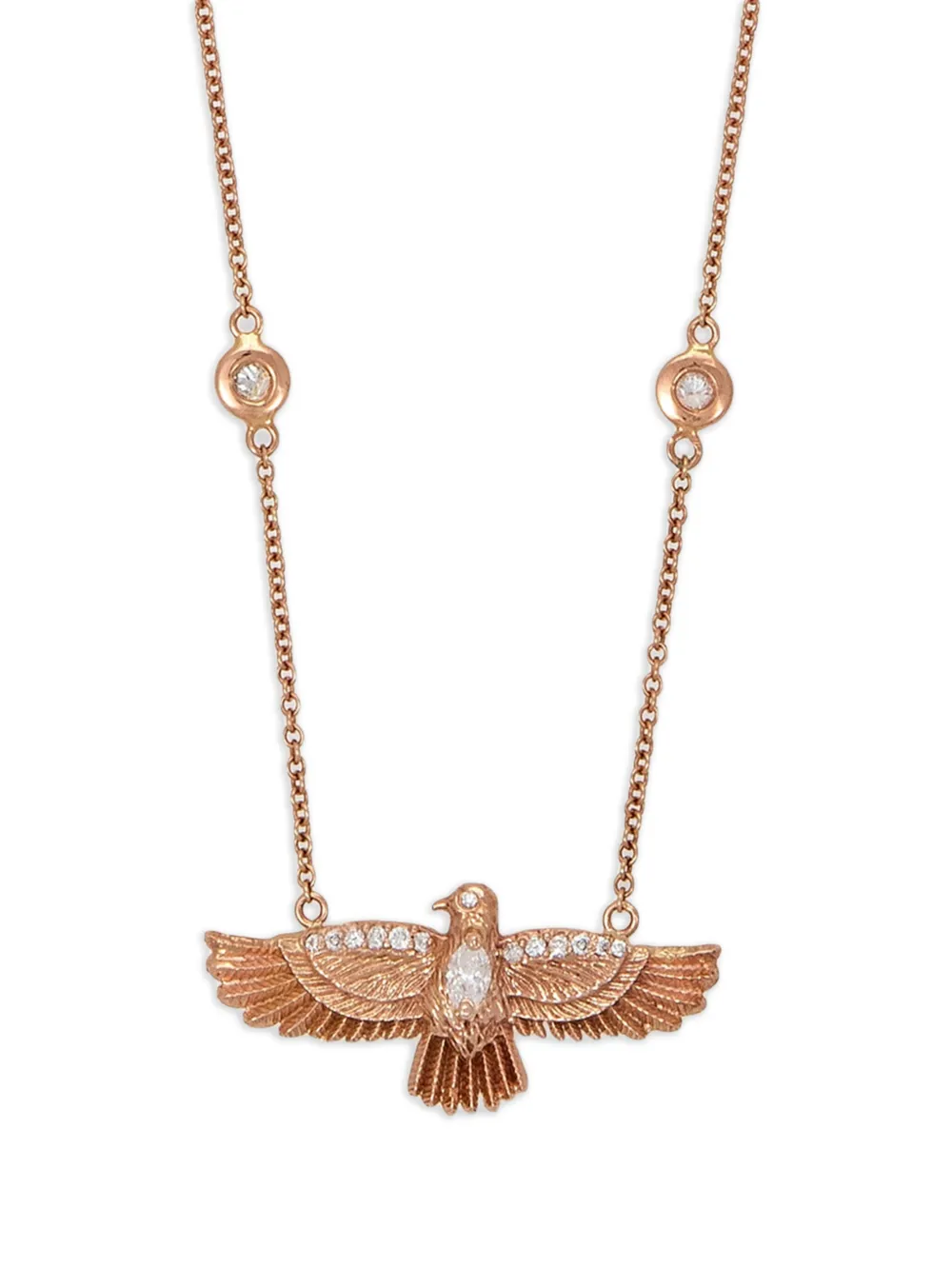 Jacquie Aiche 14K Yellow Gold Thunderbird Diamond necklace | Fine Jewelry | Image 2