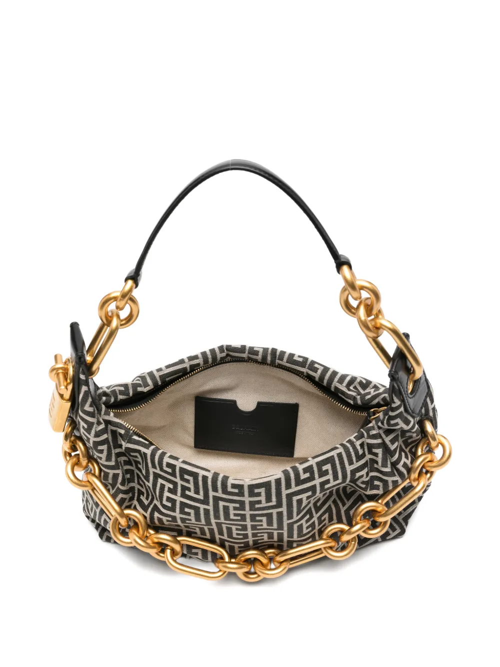 Balmain Medium Chain Sync shopper met monogram Zwart