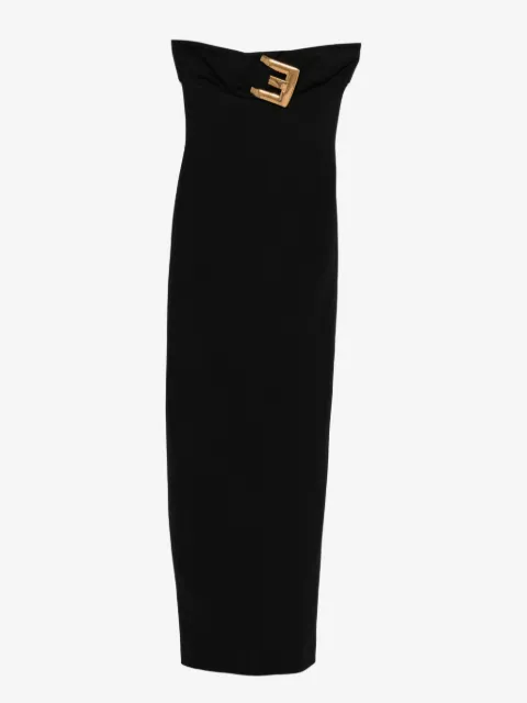 Balmain strapless maxi dress