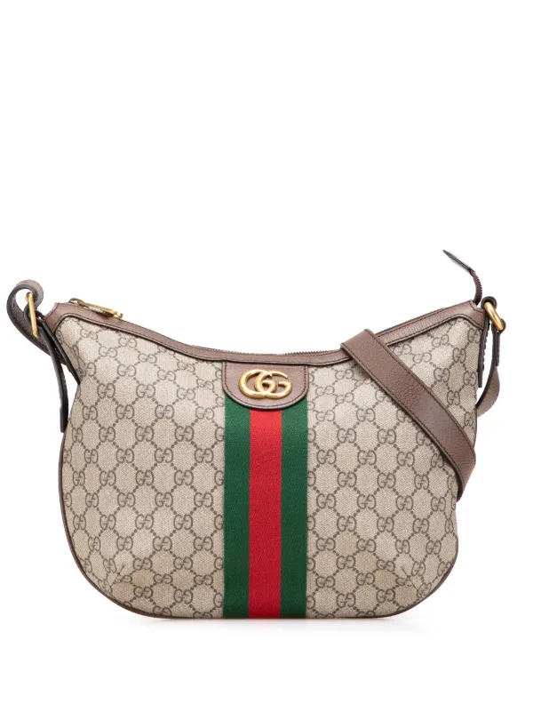Gucci Pre-Owned 2016-2025 Small GG Supreme Web Ophidia Half