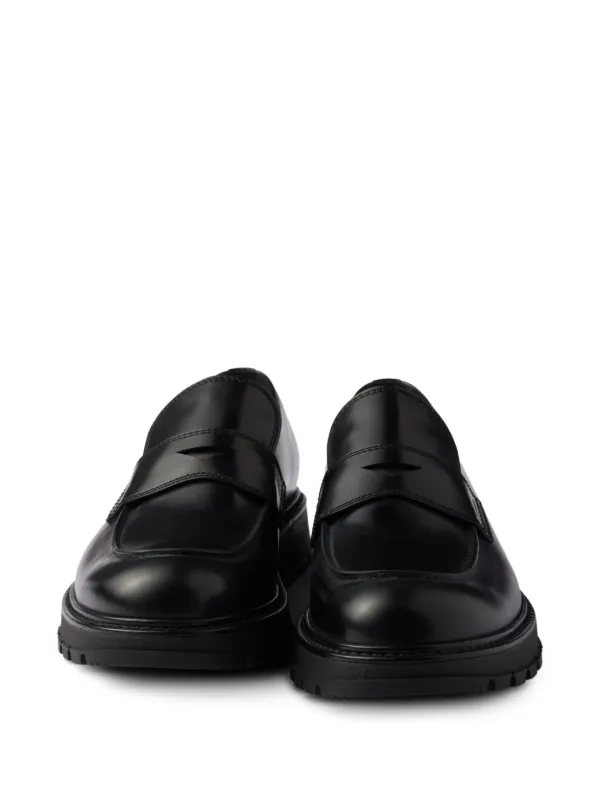 PRADA 黒 ローファー プラダ PRADA PRADA ローファー チョコレート 1D246M ULS