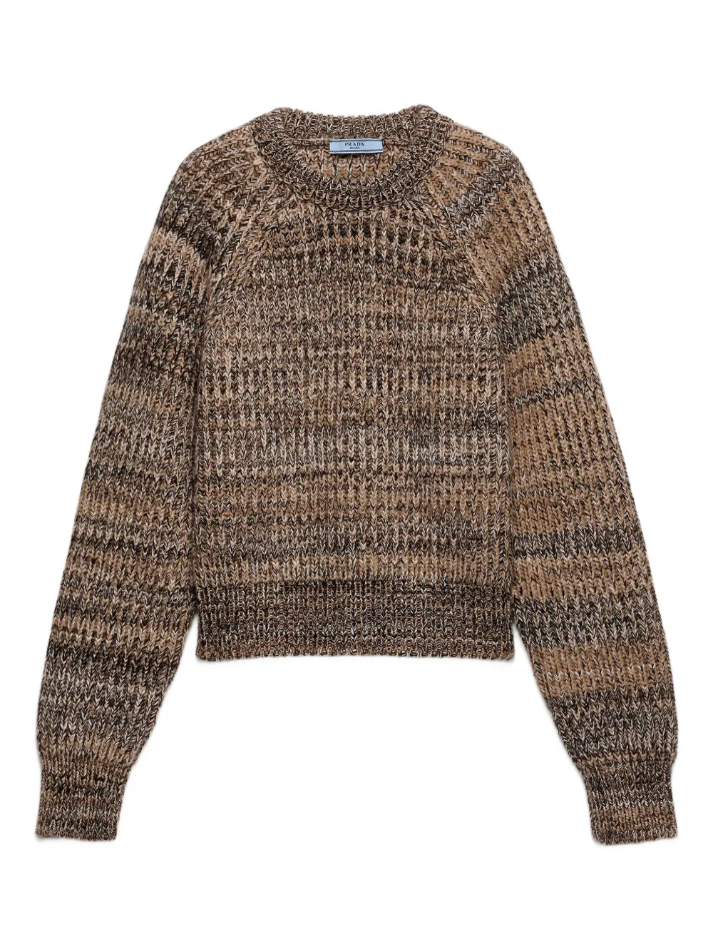 Prada ribbed-knit sweater | Brown | Image 1