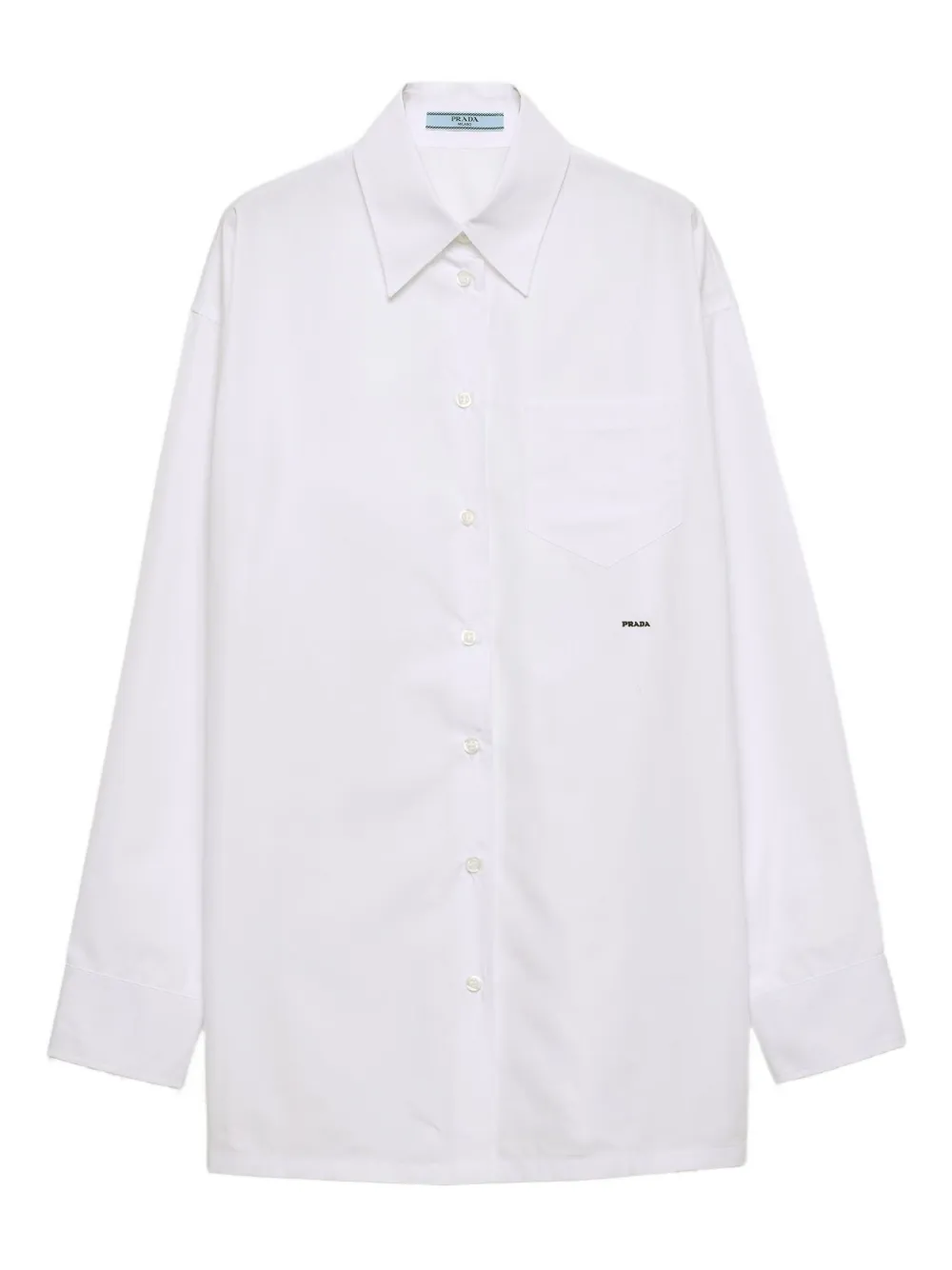 Prada embroidered patch pocket shirt | White | Image 1