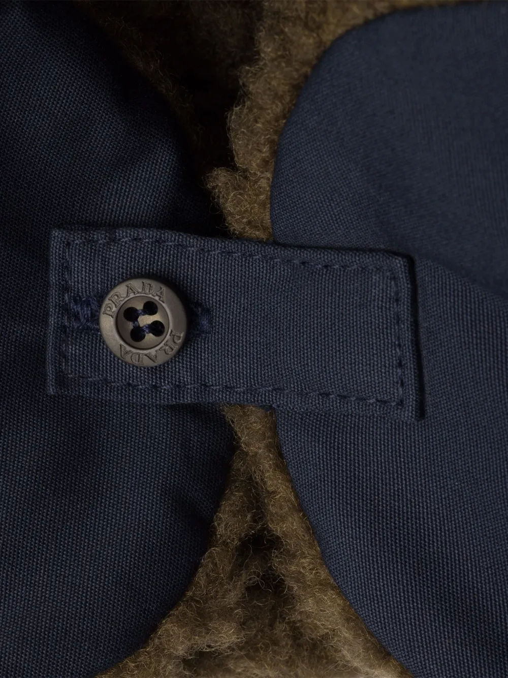 Prada Popeline fleece gevoerde hoed Zwart